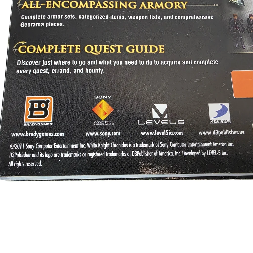 White Knight Chronicles II PS3 Strategy Guide Lot BradyGames 2 Books
